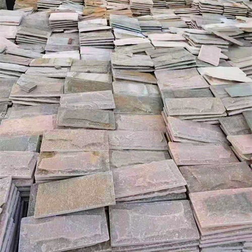 黄木纹蘑菇石文化石生产厂家 鼎岩石材